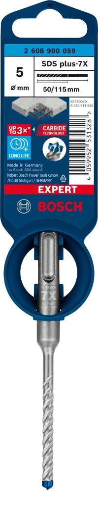 2608900059 - PUNTA SDS PLUS 4 TAGLIENTI D.5mm X 50mm X 115mm