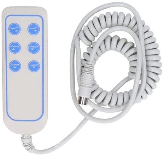 Pulsante a mano - 6 tasti - Protezione IP66 - Compatibile con pendine - Controller di sollevamento - Adatto per mobili elettrici