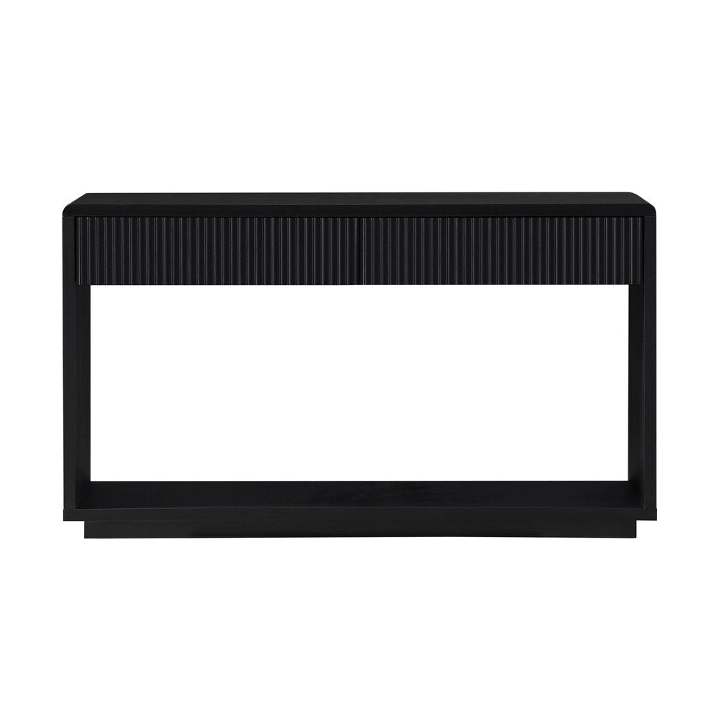 Consolle da Ingresso ¨C Minimal ¨C Nero 2 cassetti ripiano 150 cm