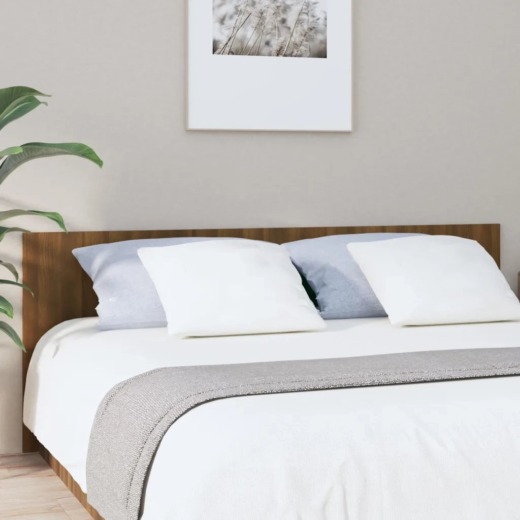 Testiera | Testata Letto Rovere Marrone 200x1,5x80 cm Legno Multistrato