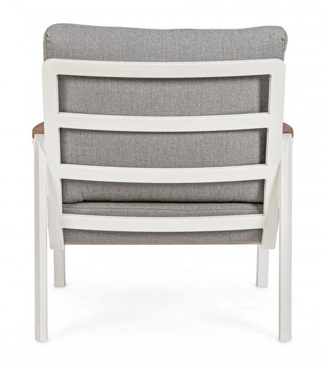 Set 2 Poltrone 78x87x86h cm con Cuscini Jalisco Bianco