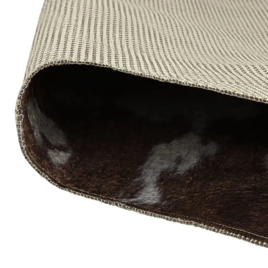 Tappeto Marrone e Bianco 120x170cm Mucca Lavabile 136624