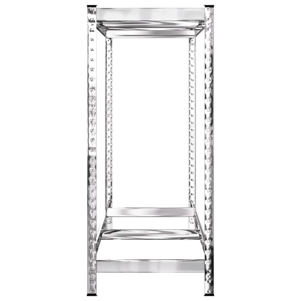 Portapneumatici a 2 Livelli 4pz Argento 110x40x110cm in Acciaio 3154231