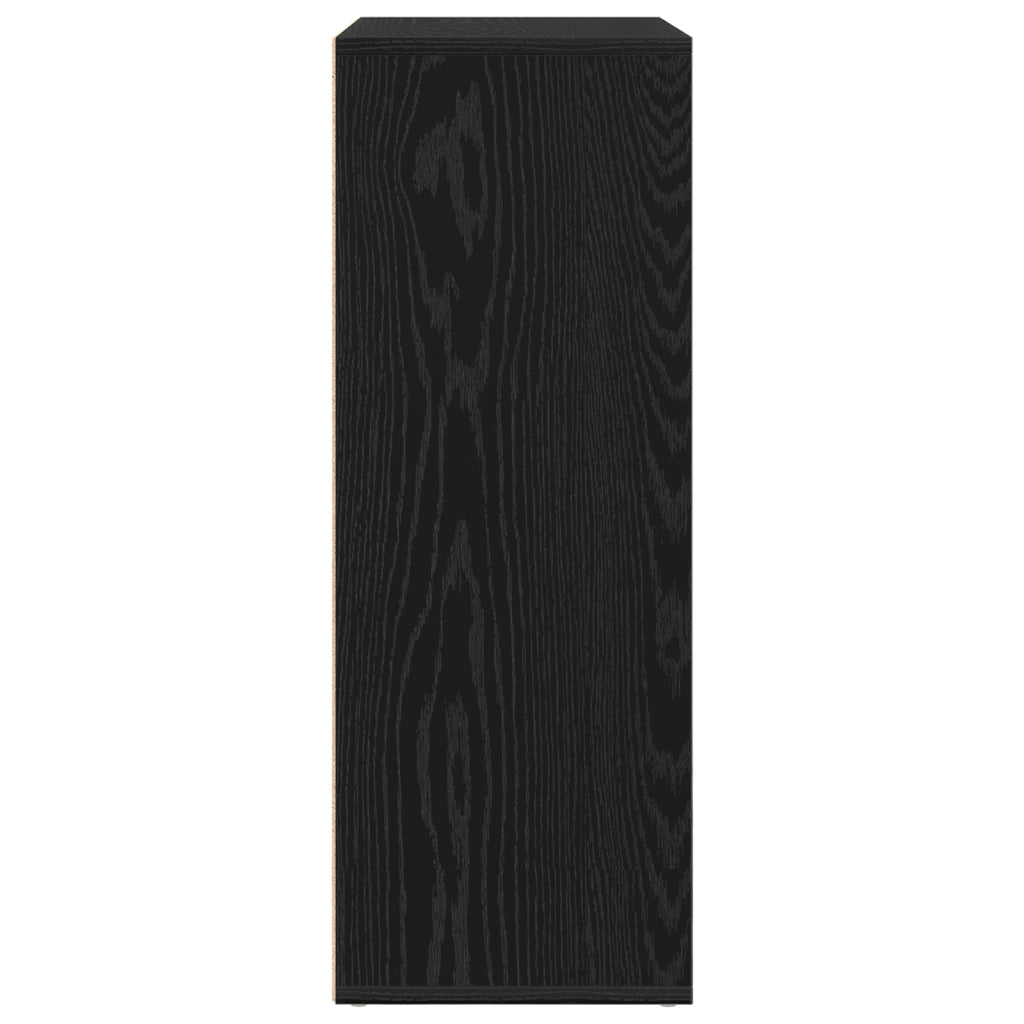 Sideboard Rovere Nero 60x31x84 cm Legno Ingegnerizzato