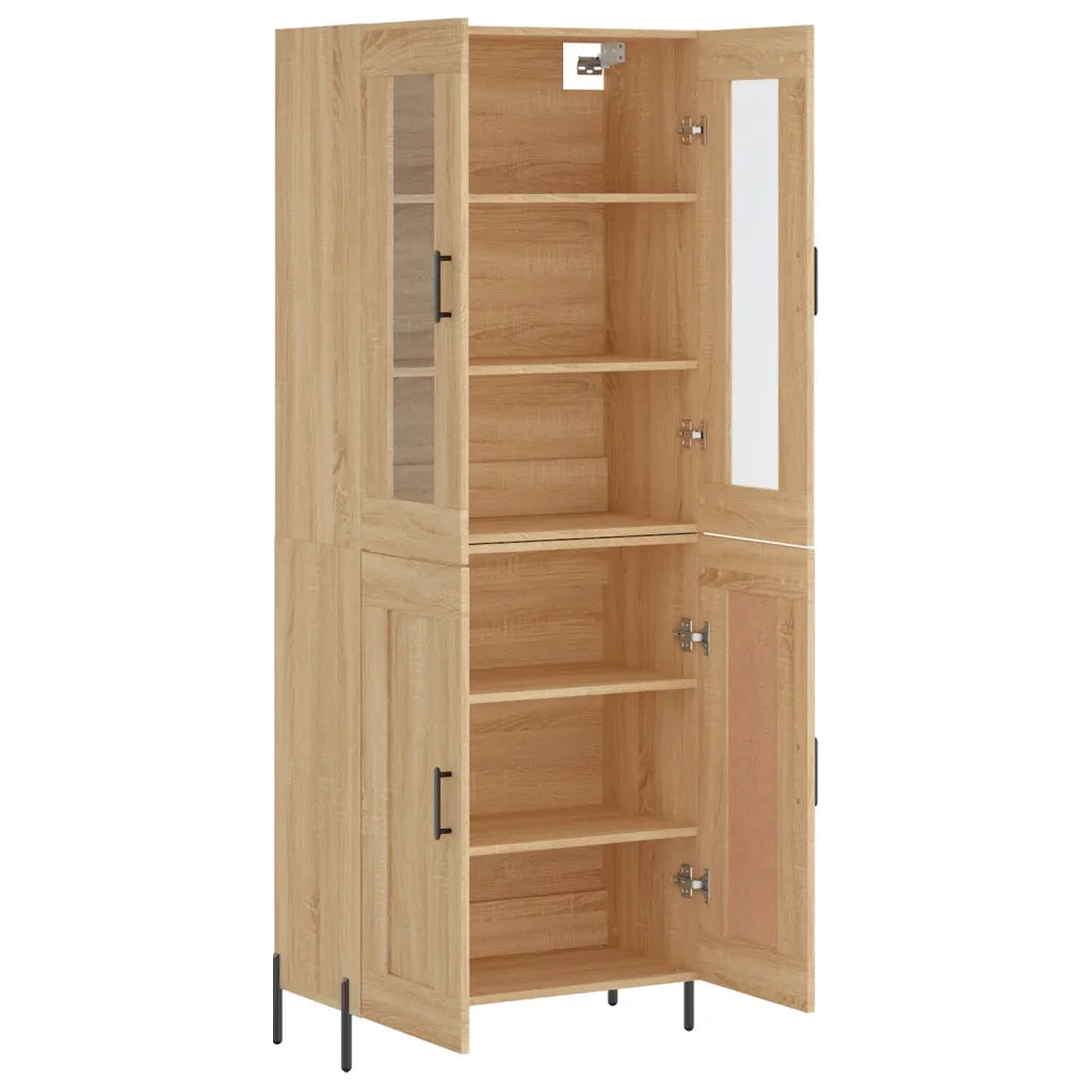 Credenza Rovere Sonoma 69,5x34x180 cm in Legno Multistrato 3198348