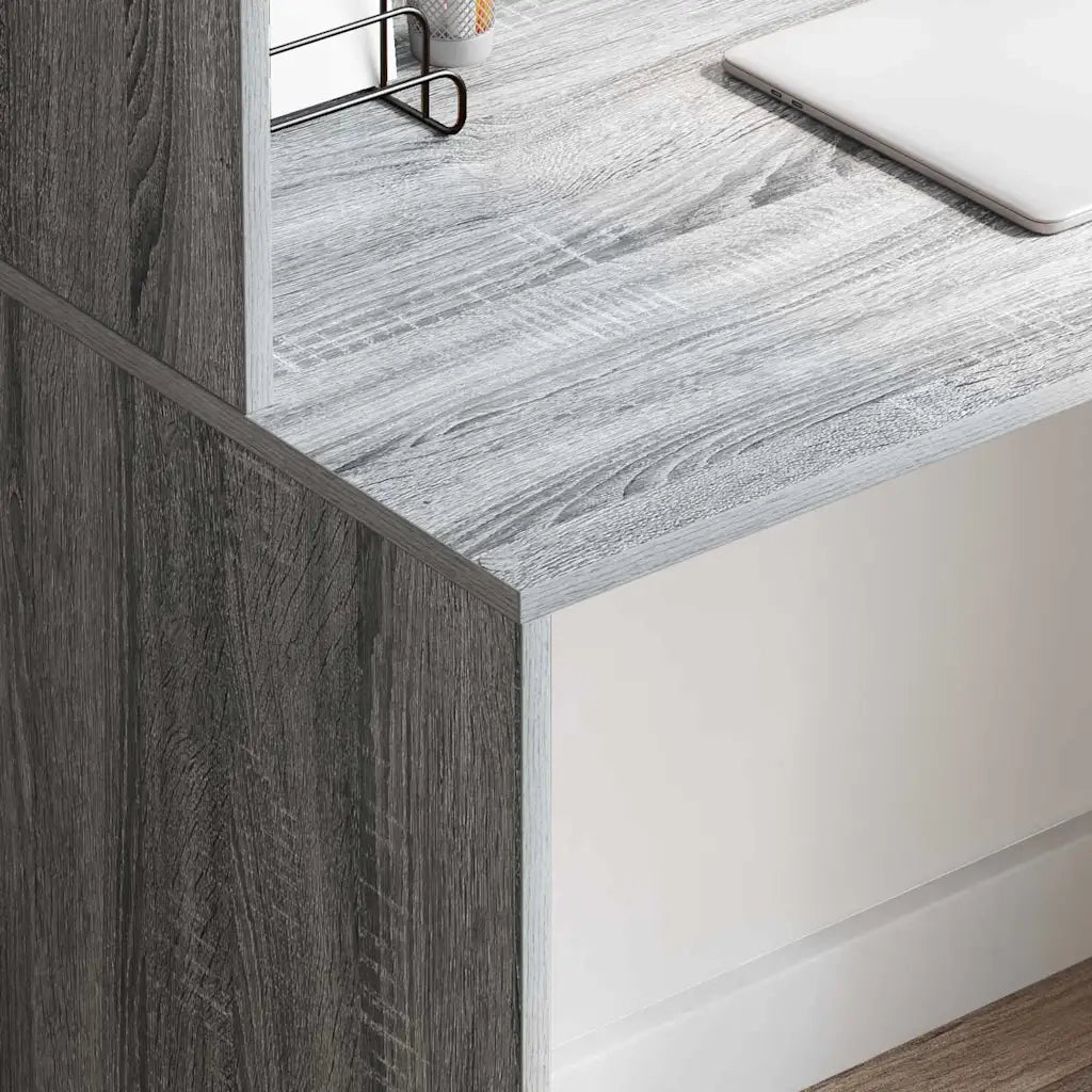 Scrivania Grigio Sonoma 102 x 50 x 124 cm Legno ingegnerizzato 869359