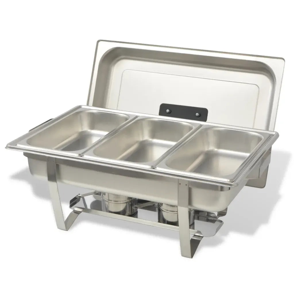 Set 3 pz Teglie Scaldavivande in Acciaio Inossidabile 50529