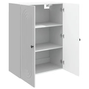 Armadietto a Muro | Mobiletto a muro Bianco Lucido 66 x 34,5 x 90 cm
