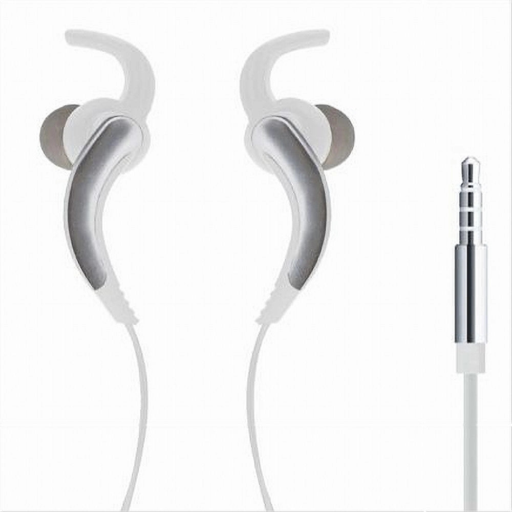 Trade Shop - Auricolari Con Cavo 1.2mt Cuffie Aux3.5mm Orecchio Microfono Smartphone Au-6t007 -