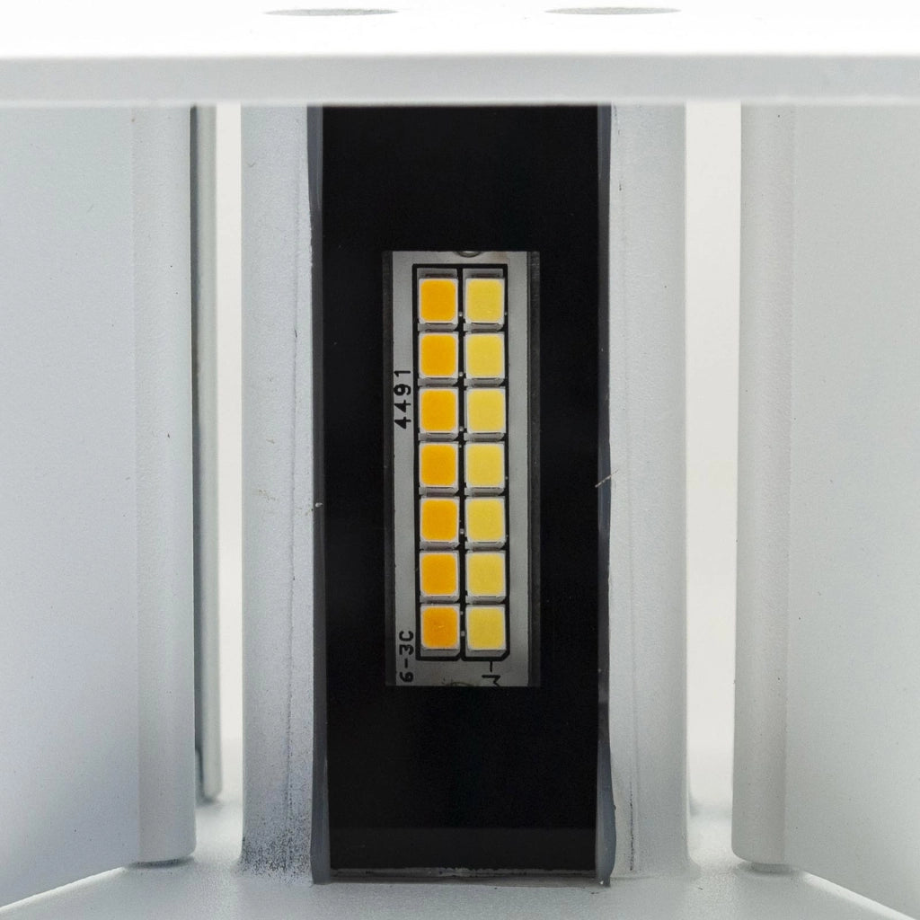Applique cubo IP65 LED 12W CCT da 3000K a 6500K lampada parete moderna doppio fascio luminoso luce facciata giardino terrazzo BIANCO