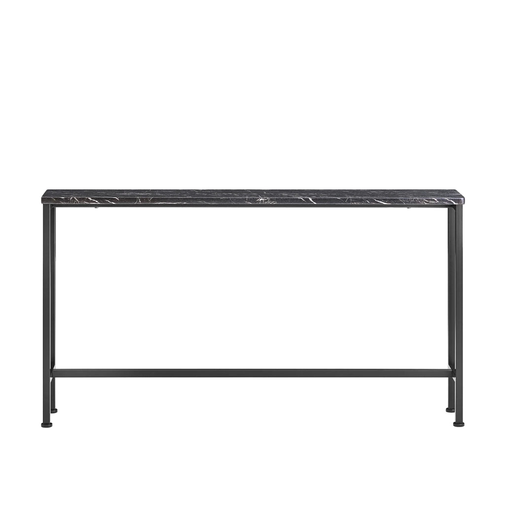 Tavolo da Consolle Vintage Tavolo da Ingresso Tavolo per Divano salvaspazio L120*P20*A65 cm Nero FSB19-SCH