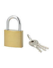 Lucchetto ACERA con chiave, base 40 mm, arco in acciaio temprato, 3 chiavi – SERRUPRIX