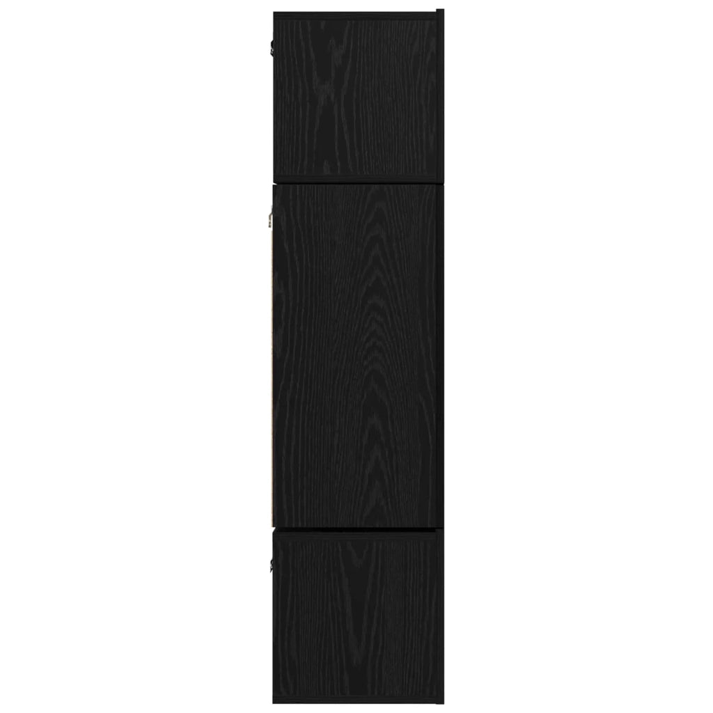 Set mobile TV 6 pcs Rovere Nero Legno multistrato 3393469