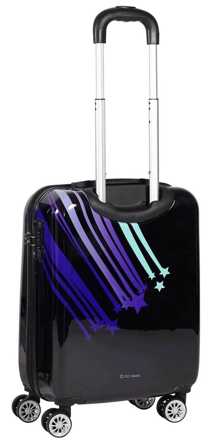 Trolley Valigia Bagaglio a Mano Rigido in ABS 4 Ruote TSA Barbie Adult Nero