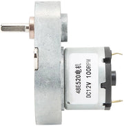 Motore riduttore DC da 100 RPM - costruito in lega di alluminio - resistente all'usura - basso consumo - funzione di blocco - motore