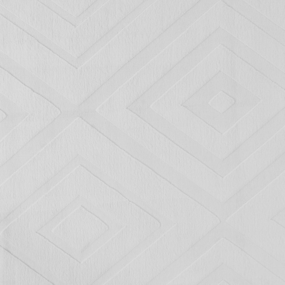 Tappeto in tessuto grigio chiaro 160 x 230 cm jacquard forma rettangolare tappeto decorativo