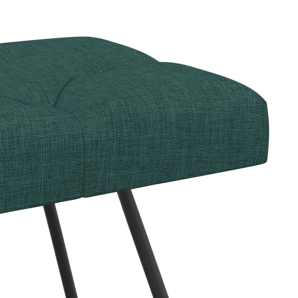 Panchina con bottoni imbottiti Verde Scuro 80 x 40 x 46 cm 42038362