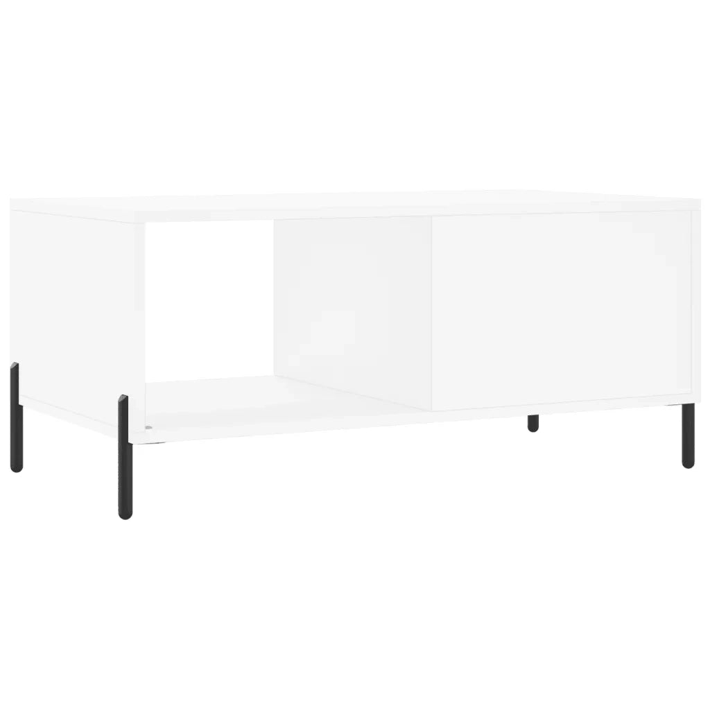 Tavolino da salotto | Tavolino da caff¨¨ | Tavolino da Soggiorno Bianco 90x50x40 cm in Legno Multistrato