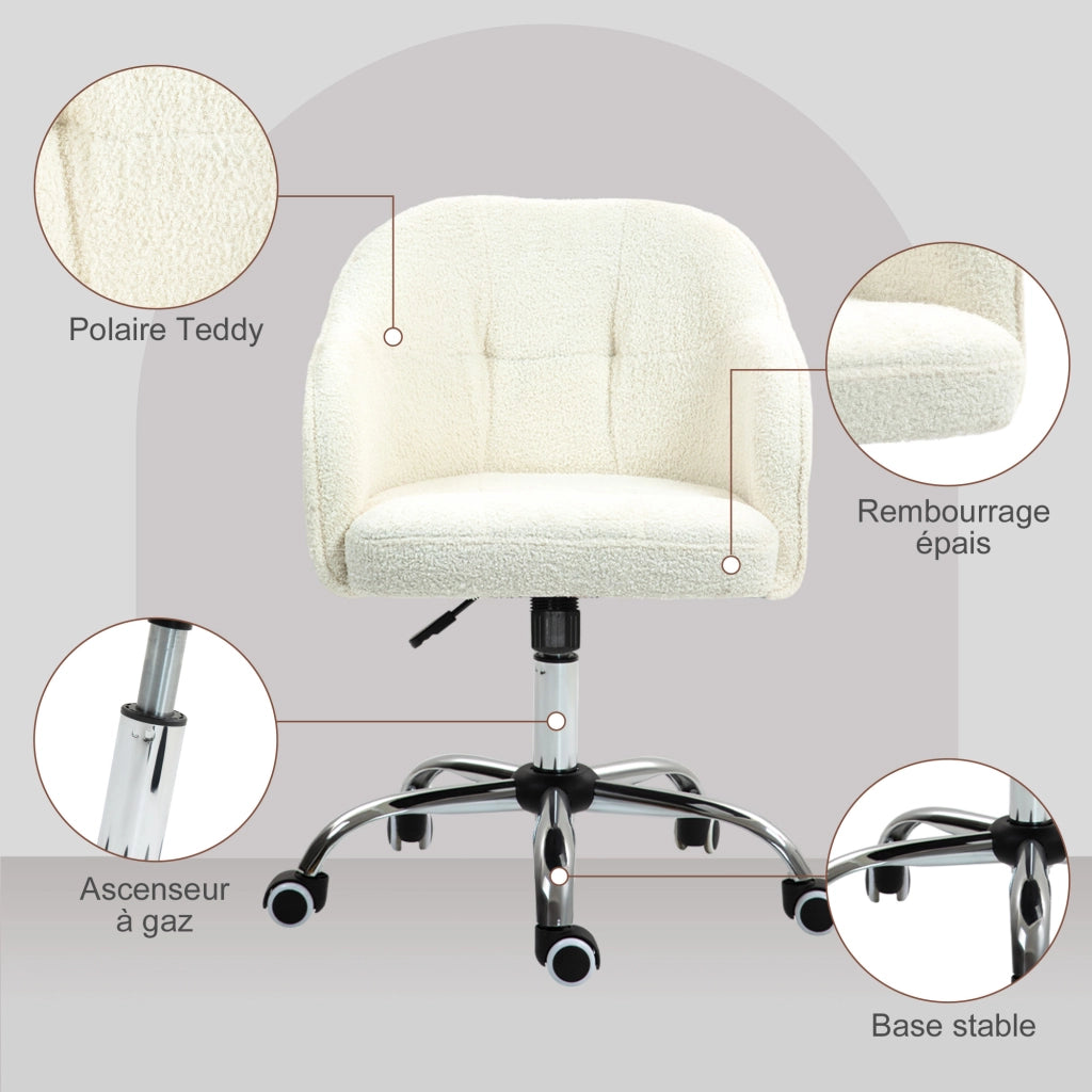 Sedia da ufficio ergonomica ¨C zephmum ¨C crema