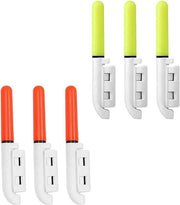Set di 6 alarmini e luci per pesca notturna - Sticks luminescenti idrorepellenti - Con chiusura rapida - Accessori per pescatori.