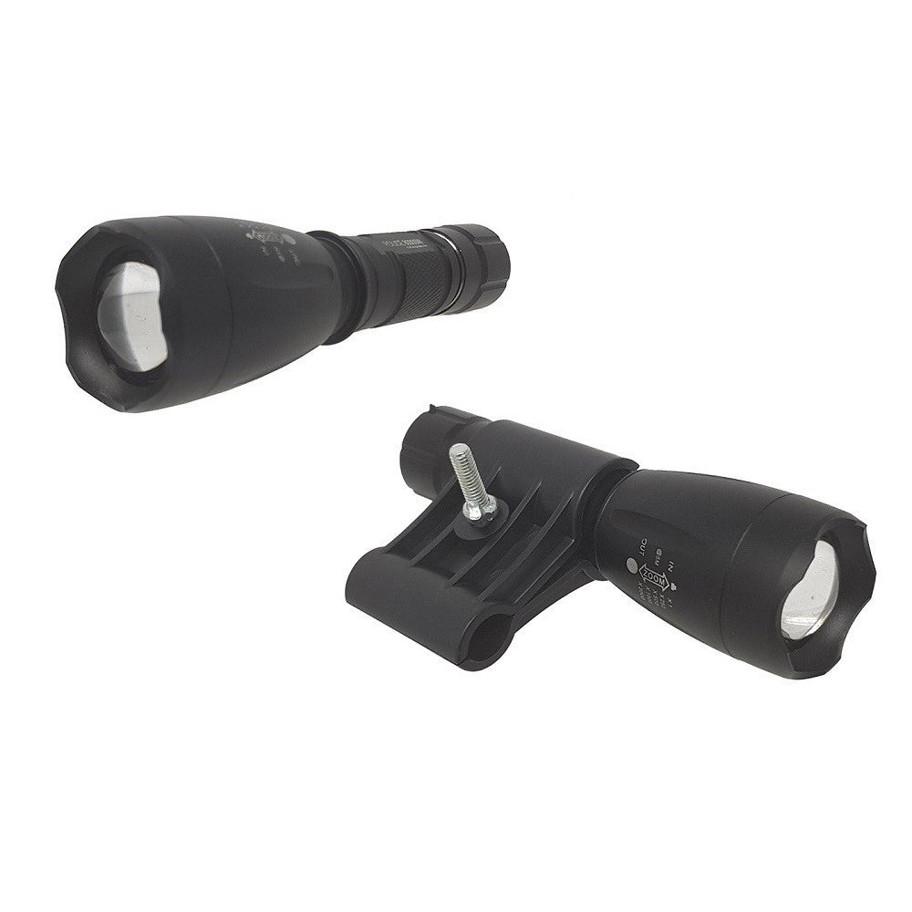 Trade Shop - Torcia Led A Batteria Ricaricabile Con Slitta Per Softair Controllo Remoto Q1891 -