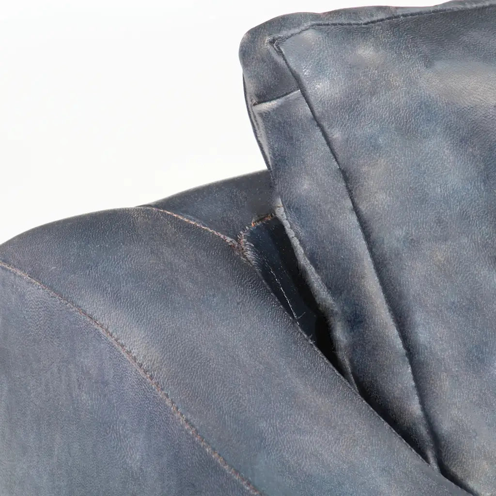 Poltrona a Pozzetto Grigia in Vera Pelle cod mxl 25514