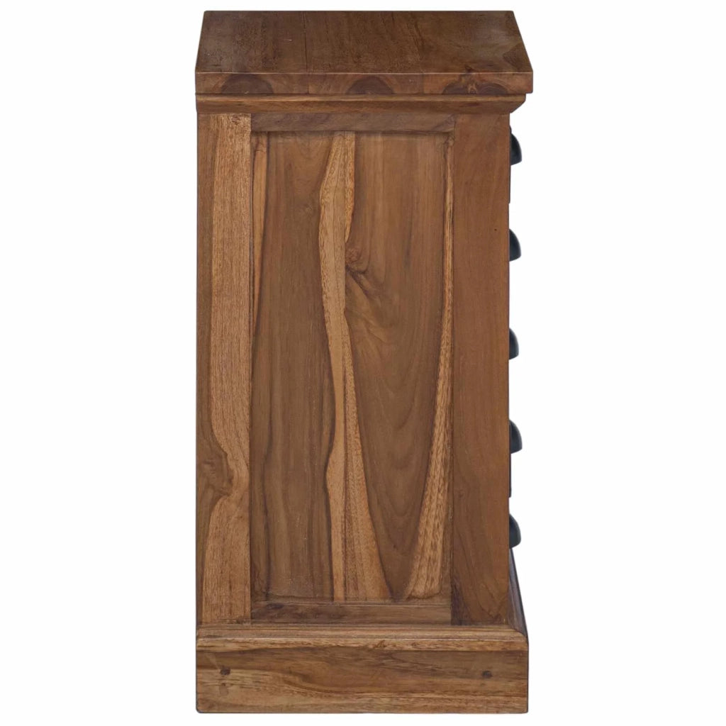 Cassettiera Naturale 35 x 30 x 60 cm Legno di teak solido 42017960