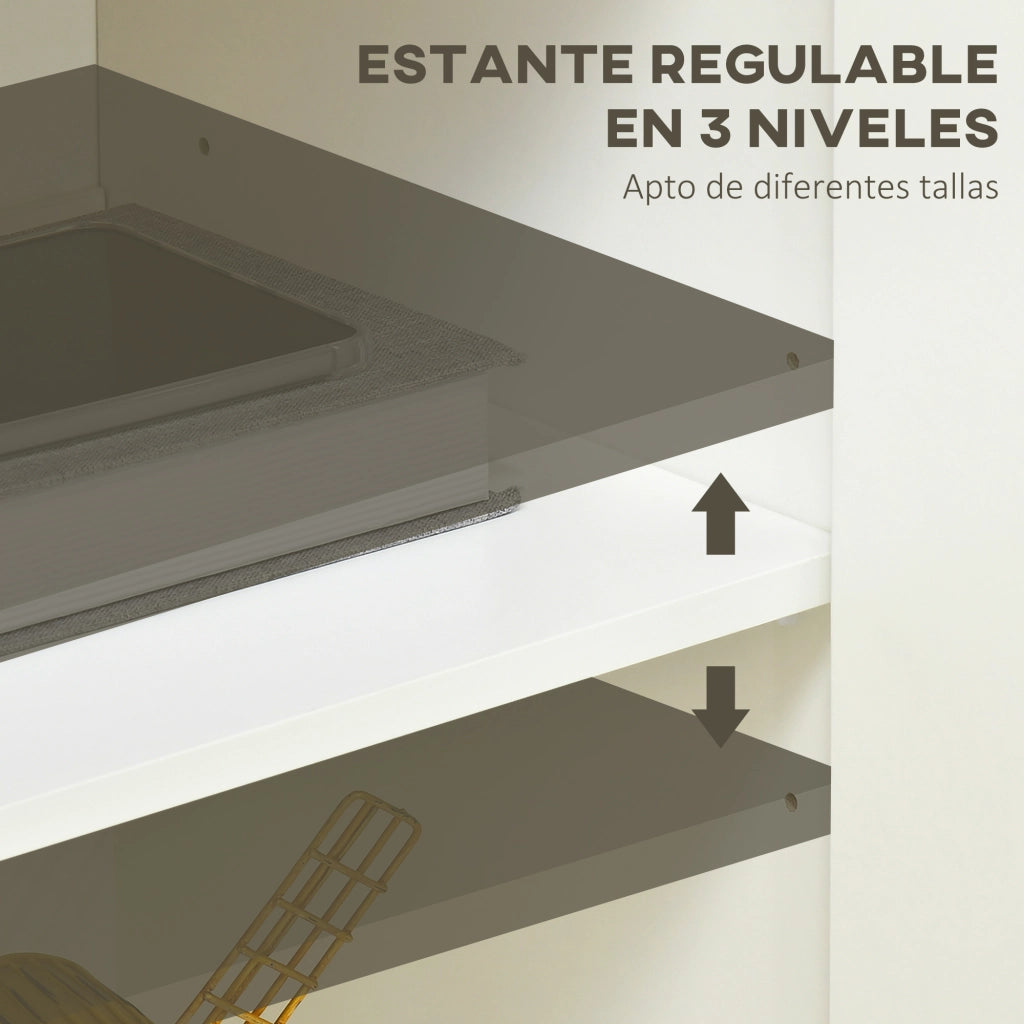 Tavolino contenitore ¨C zephmum ¨C Bianco 80x37x75 cm