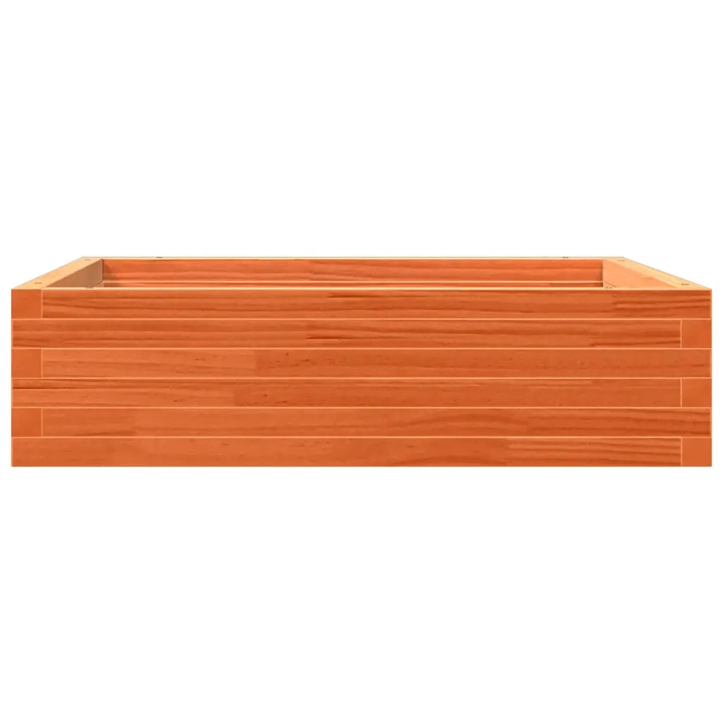 Fioriera Giardino Marrone Cera 90x90x23 cm Legno Massello Pino 847205