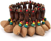 Bracciale a tamburo Sostenibile realizzato a mano - Notazione/schelppercussione - Ideale per le lezioni di musica - Decorazione - Pianeta amico - Suono chiaro - Bracciale a percussione