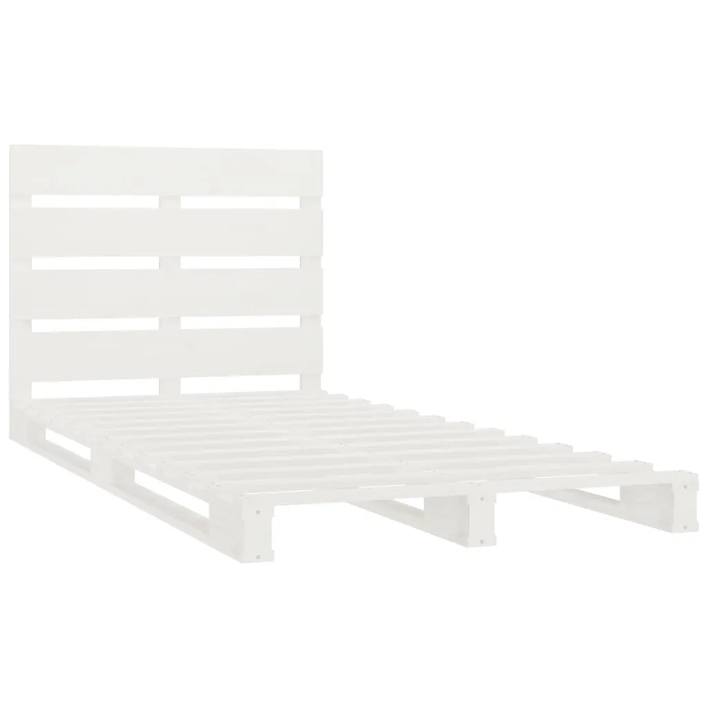 Giroletto senza Materasso Bianco 75x190 Legno Massello di Pino 3120158