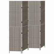 Divider per stanze | Paravento | Divisorio Ambienti Grigio 195 x 180 cm polyrattan