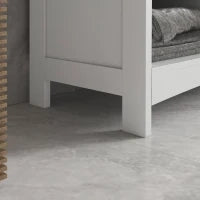kleankin Mobile Sotto Lavabo Bagno con Armadietto a 2 Ante e 3 Ripiani Aperti in Legno, 90x30x60cm, Bianco