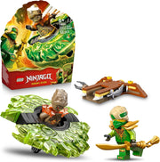 LEGO NINJAGO Lloyd Contro Spinner Mostro della Terra - Giocattolo Ninja Rotante con Lanciatore, Trottola da Combattiment
