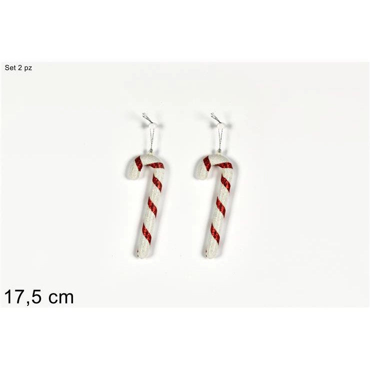 Decorazione da appendere a forma di  bastoncini set da 2 pz candy