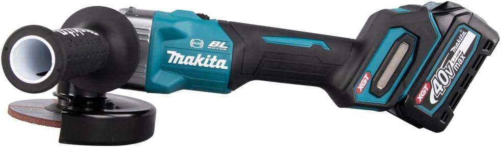 GA005GM201 - Smerigliatrice angolare 125 mm Brushless XGT + 2 batterie 40 Vmax 4 Ah Li-ION BL4040 + caricatore DC40RA + cofanetto Makpac