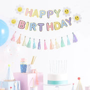 Decorazione per Festa di Compleanno - Banniere e Frange a Slinga - Decorazione Luccicante - Decorazione per Festa - Adatta per Bambini e Adulti - Leggera e Riciclabile - Decorazione per Festa