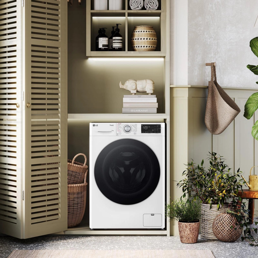 LG F4R9009TPWC Lavatrice 9kg Classe A -40% AI DD con Vapore