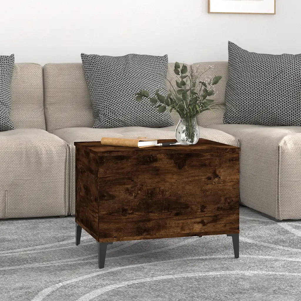 Tavolino da salotto | Tavolino da caff¨¨ | Tavolino da Soggiorno Rovere Fumo 60x44,5x45 cm Legno Multistrato