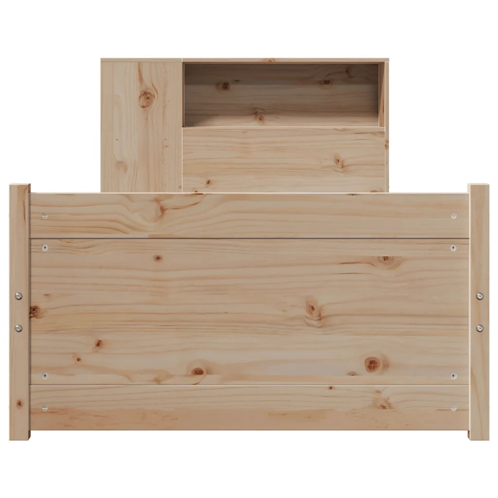 Giroletto con Libreria senza Materasso 75x190 cm in Legno Pino 3322447