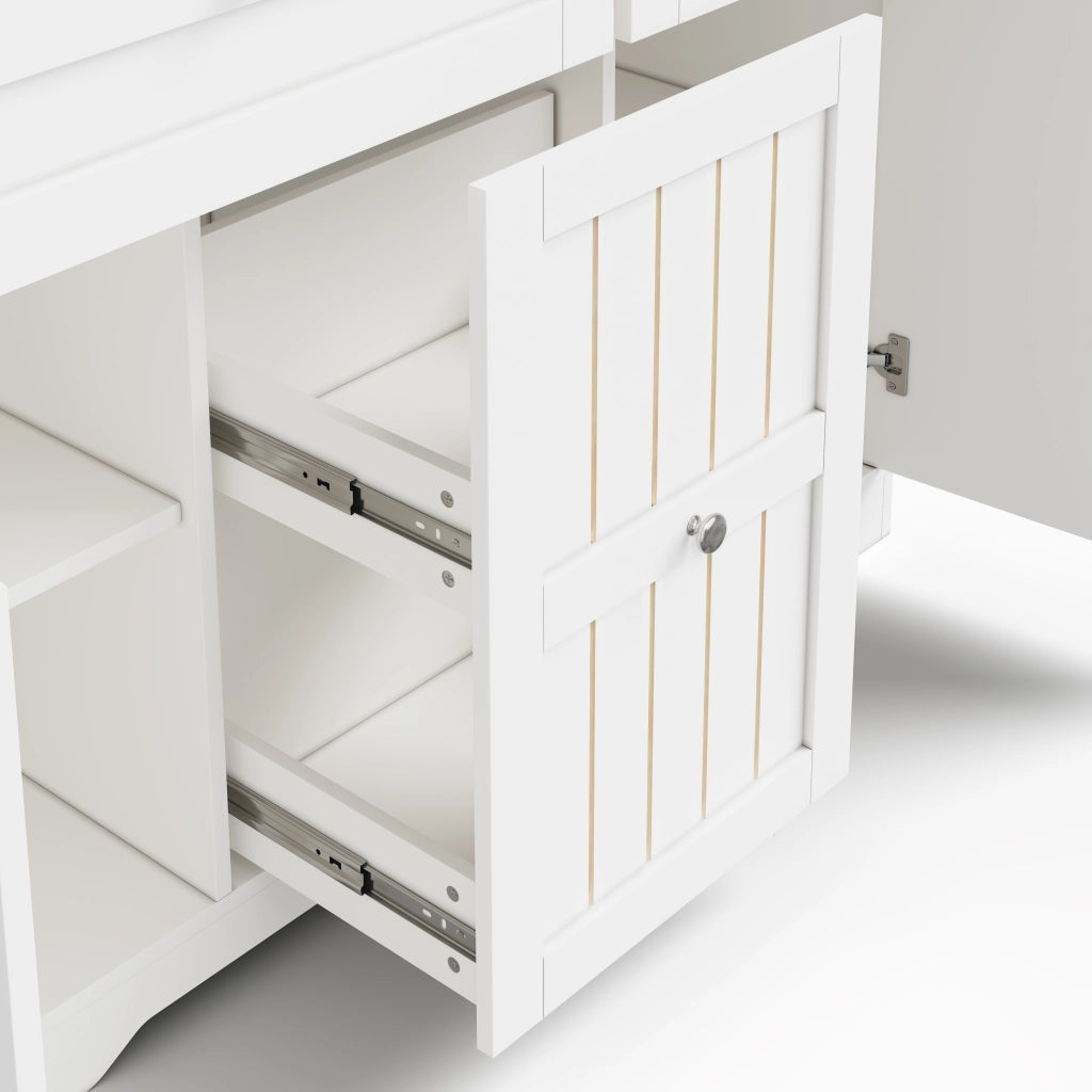 Isola cucina mobile con piano richiudibile, cassetti verticali e ruote bloccabili, 120 x 45(70) x 92 cm