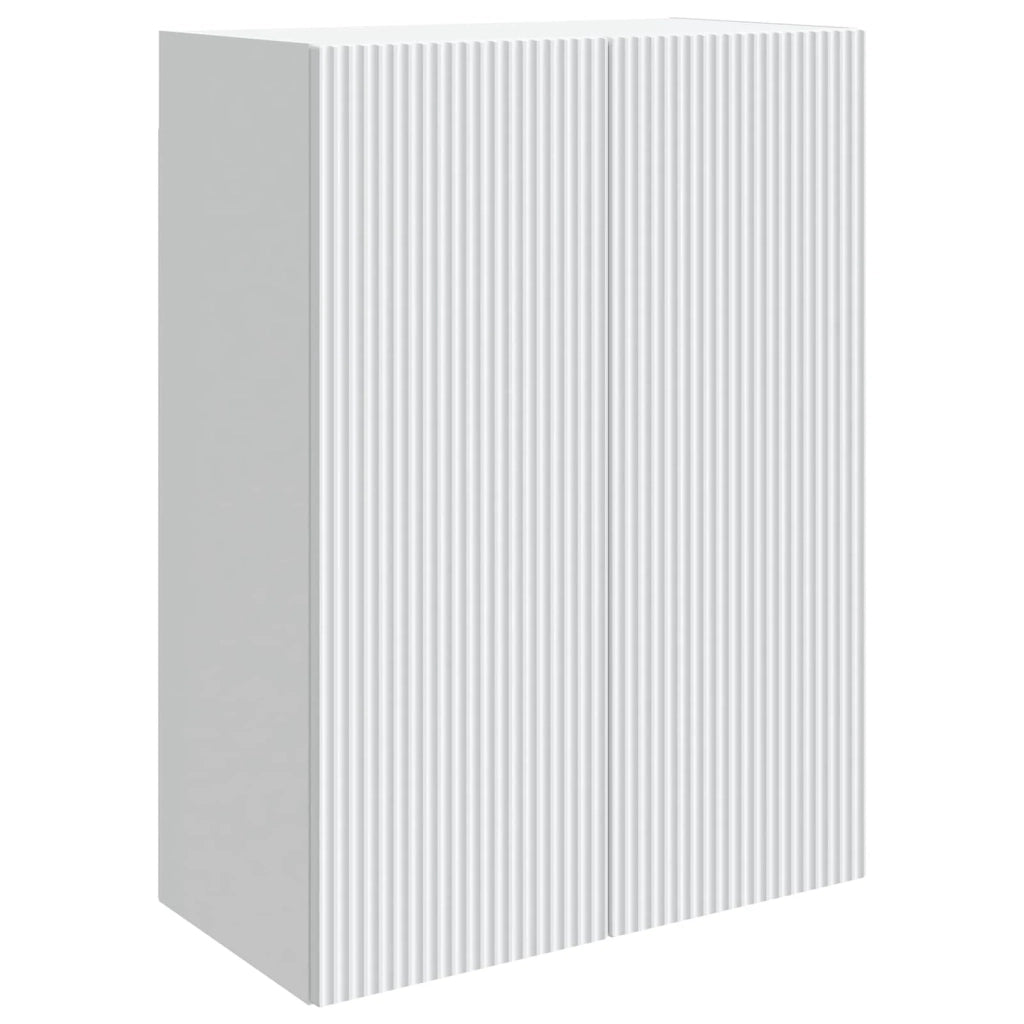 Mobiletto a muro Bianco 66 x 34,5 x 90 cm Legno ingegnerizzato 898395