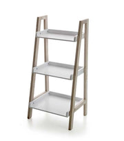 MAURY'S SCAFFALE IN LEGNO BIANCO DA BAGNO CON 3 RIPIANI 36X29X74 CM