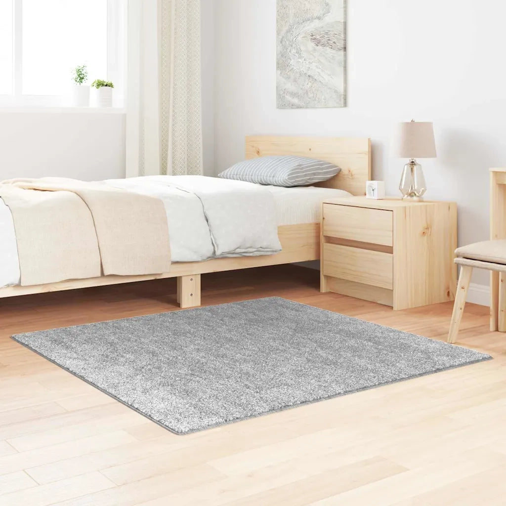 Tappeto Shaggy Antiscivolo Grigio 120 x 120 cm PP 4019776