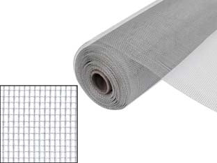 ZANZARIERA IN ALLUMINIO BRITE KOTE 18/16- - maglia 18/16 - cm.150 x mt.30 - colore argento - 1 rotolo PHIFER