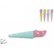 Trade Shop - Paletta Palette Porzionatore Per Gelato Colorate A Forma Di Cono 19,5x4,5x4,5cm -