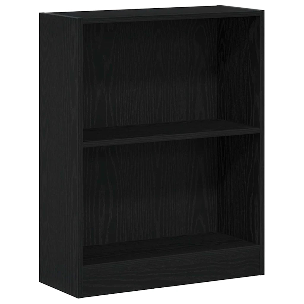 Armadio per Libri Rovere Nero 60 x 24 x 76 cm Legno multistrato 862001