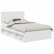 Letto matrimoniale | Letto per adulti | Struttura del letto Bianco 120 x 190 cm Pino massello