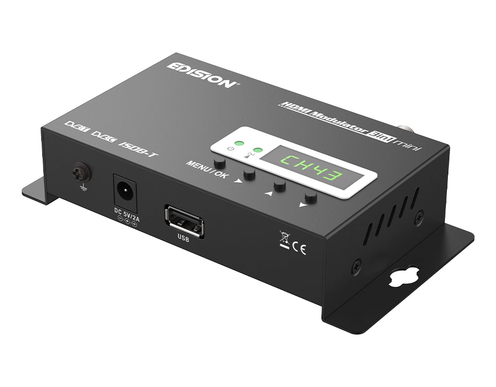 Modulatore Digitale HDMI mini Videosroveglianza Terrestre DVB-T, ISDB-T o Cavo DVB-C