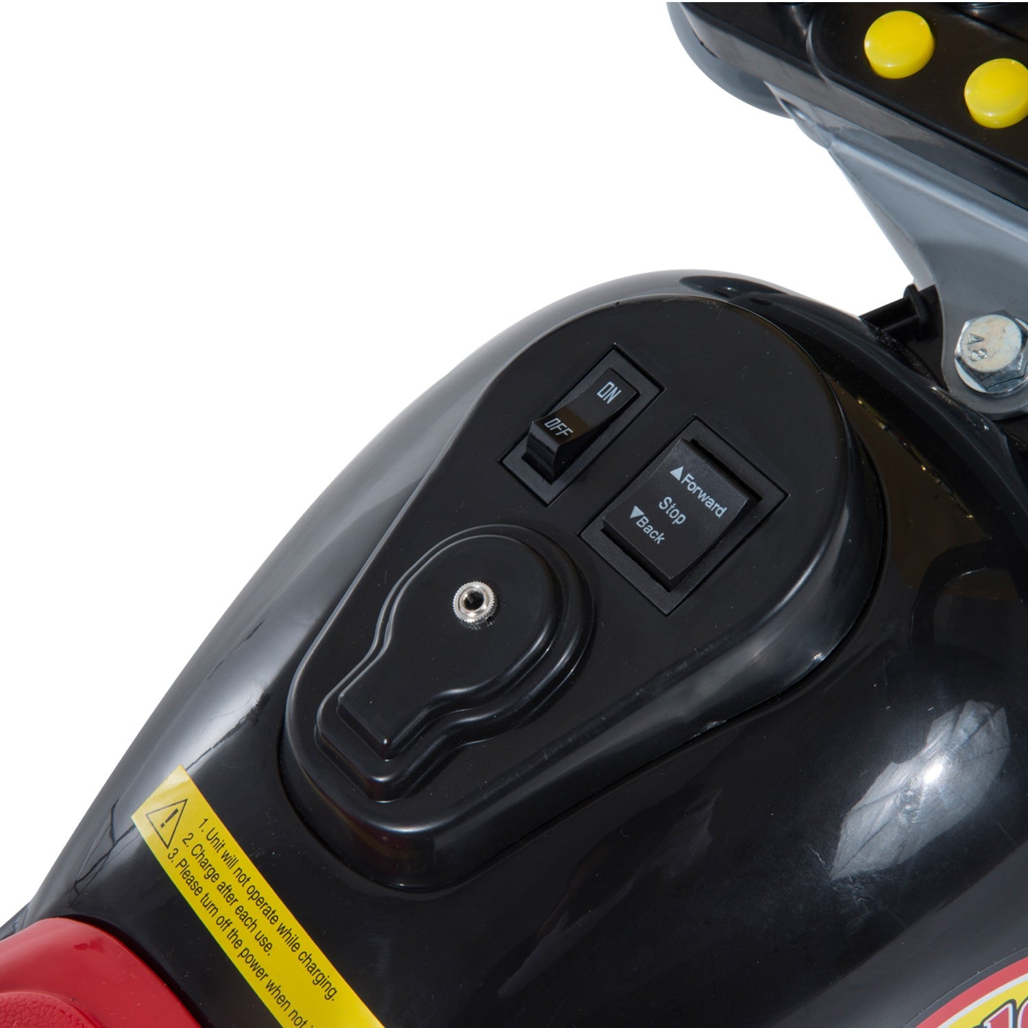 Easycomfort Mini Moto Elettrica per Bambini da 37-72 Mesi 3 Ruote Batteria 6V PP Ferro, Velocità 2.5KM/h, 92×53×67cm